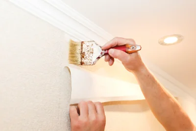 Pose de papier peint à Maintenon — revêtements muraux et toiles de verre